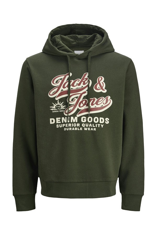 JJΕLOGO SWEAT HOOD 2 COL 25/26 - ΠΡΑΣΙΝΟ