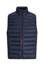 JJEBRADLEY LIGHT BODYWARMER COLLAR NOOS - ΜΠΛΕ