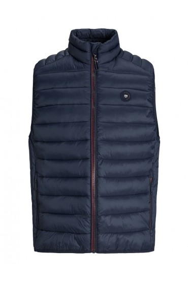 JJEBRADLEY LIGHT BODYWARMER COLLAR NOOS - ΜΠΛΕ
