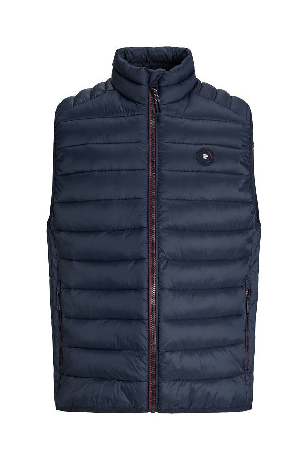 JJEBRADLEY LIGHT BODYWARMER COLLAR NOOS - ΜΠΛΕ