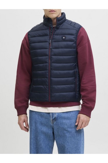 JJEBRADLEY LIGHT BODYWARMER COLLAR NOOS - ΜΠΛΕ