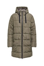 ONLCLAIR PUFFER HOOD COAT CC - ΧΑΚΙ