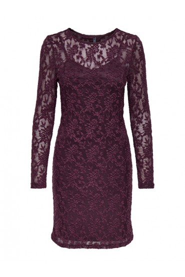 ONLBLAISE L/S O-NECK DRESS JRS NC - ΜΩΒ
