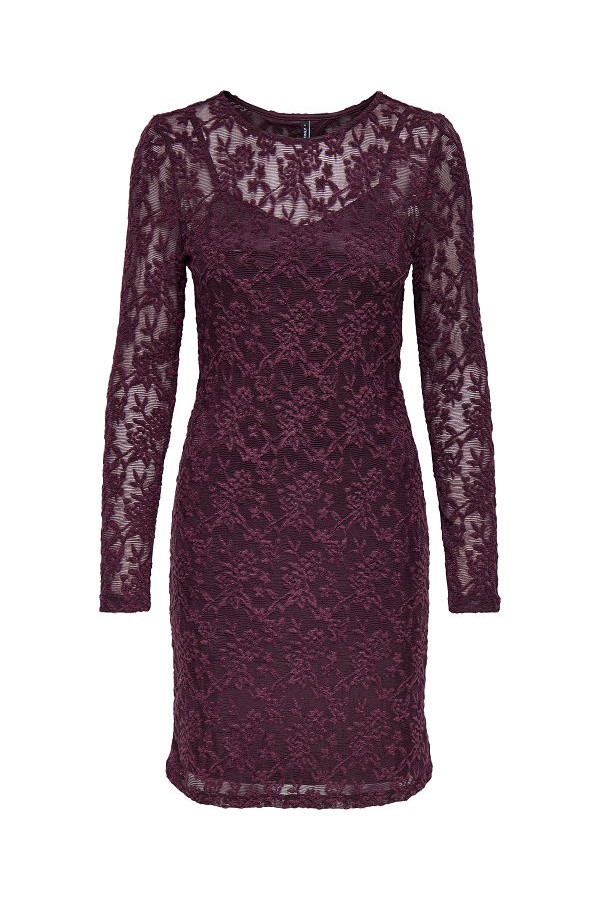 ONLBLAISE L/S O-NECK DRESS JRS NC - ΜΩΒ