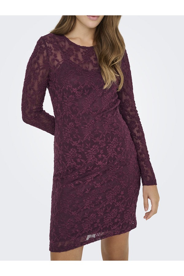 ONLBLAISE L/S O-NECK DRESS JRS NC - ΜΩΒ
