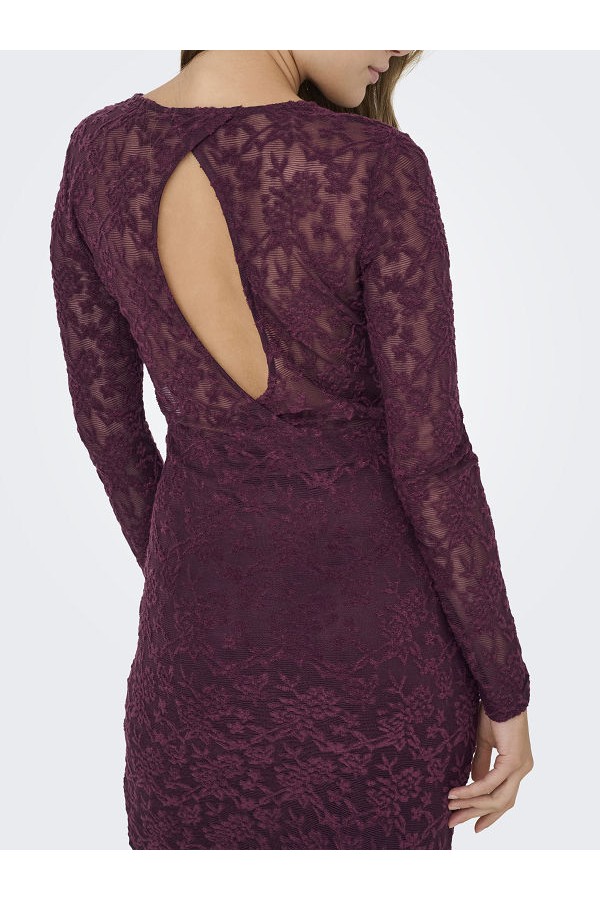 ONLBLAISE L/S O-NECK DRESS JRS NC - ΜΩΒ