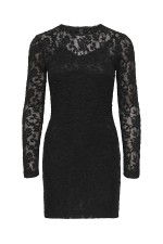 ONLBLAISE L/S O-NECK DRESS JRS NC - ΜΑΥΡΟ