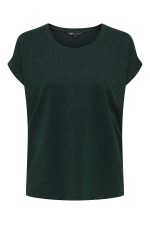 ONLMOSTER GLITTER S/S TOP NOOS JRS - ΠΡΑΣΙΝΟ