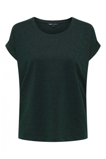 ONLMOSTER GLITTER S/S TOP NOOS JRS - ΠΡΑΣΙΝΟ