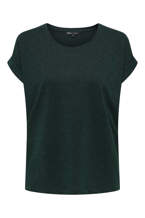 ONLMOSTER GLITTER S/S TOP NOOS JRS - ΠΡΑΣΙΝΟ