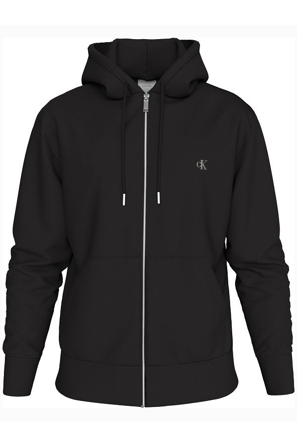 LS EU 350TERRY MONOGRAM FZ HODDIES - ΜΑΥΡΟ