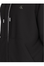 LS EU 350TERRY MONOGRAM FZ HODDIES - ΜΑΥΡΟ