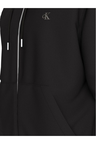 LS EU 350TERRY MONOGRAM FZ HODDIES - ΜΑΥΡΟ