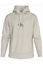 LS EU 350TERRY MICRO MONOLOGO HODDIES - CHALK
