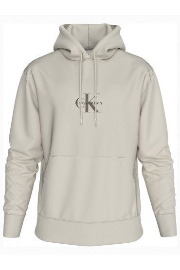 LS EU 350TERRY MICRO MONOLOGO HODDIES - CHALK