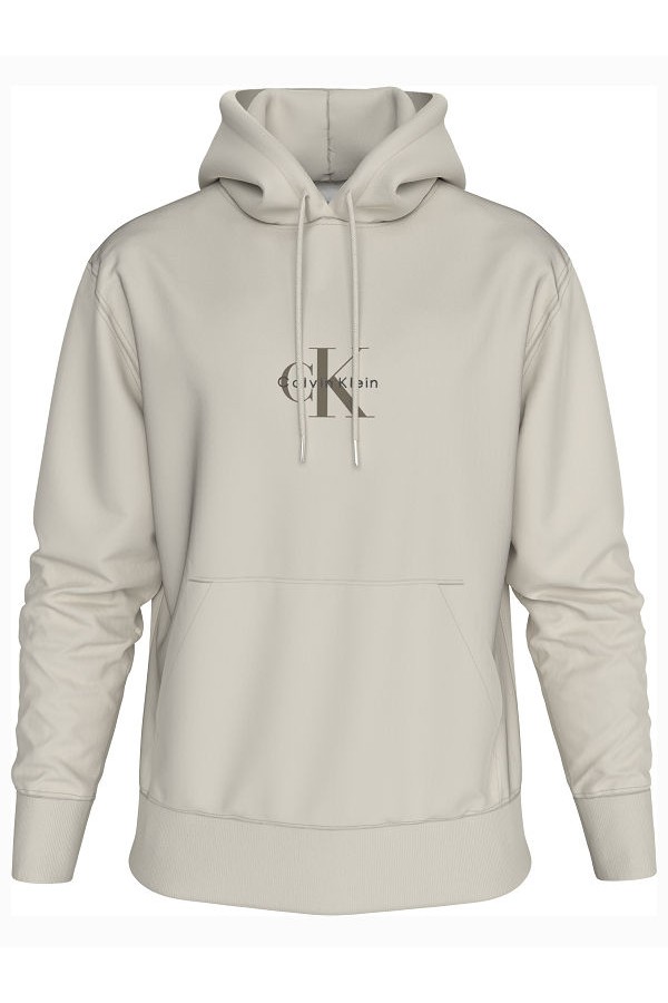 LS EU 350TERRY MICRO MONOLOGO HODDIES - CHALK