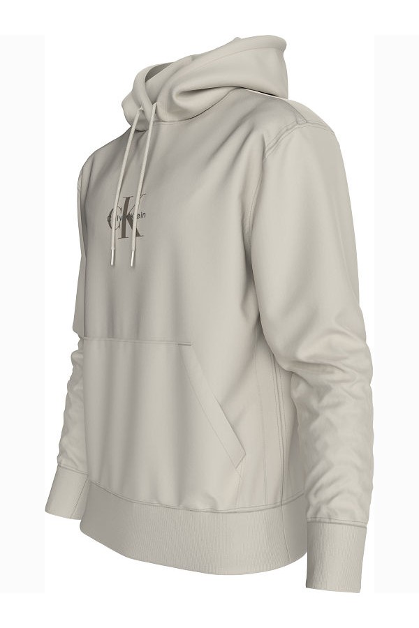 LS EU 350TERRY MICRO MONOLOGO HODDIES - CHALK