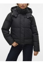 VMGRETAKYLIE SHORT COATED JACKET NOOS - ΜΑΥΡΟ