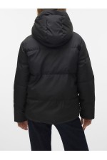VMGRETAKYLIE SHORT COATED JACKET NOOS - ΜΑΥΡΟ