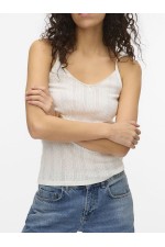 VMLISA POINTELLE SINGLET TOP JRS NOOS - ΛΕΥΚΟ