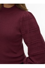 VMNEWLIMONE LS HIGHNECK PULLOVER BOO - ΚΟΚΚΙΝΟ