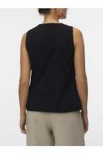 VMBERLIN SL WAISTCOAT NOOS - ΜΑΥΡΟ