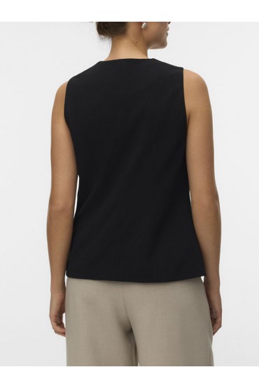 VMBERLIN SL WAISTCOAT NOOS - ΜΑΥΡΟ