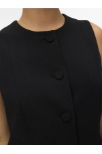 VMBERLIN SL WAISTCOAT NOOS - ΜΑΥΡΟ