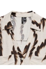 VMJOSS MAYA LS FITTED SHIRT WVN - ΜΠΕΖ