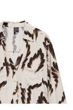 VMJOSS MAYA LS FITTED SHIRT WVN - ΜΠΕΖ