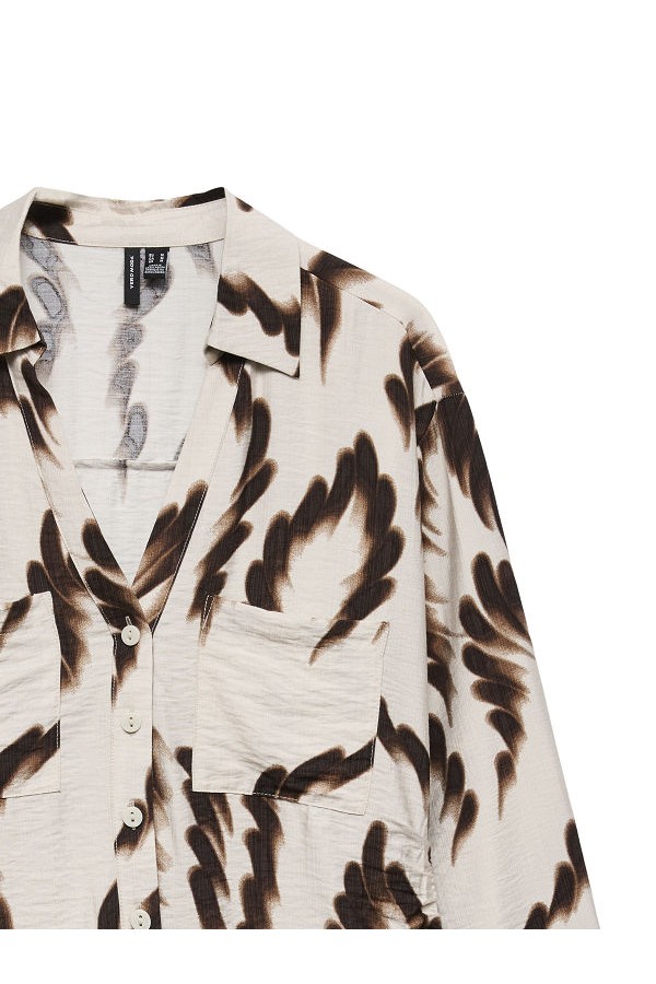 VMJOSS MAYA LS FITTED SHIRT WVN - ΜΠΕΖ