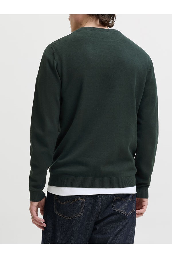 JJEBASIC KNIT CREW NECK NOOS - ΠΡΑΣΙΝΟ