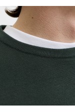 JJEBASIC KNIT CREW NECK NOOS - ΠΡΑΣΙΝΟ