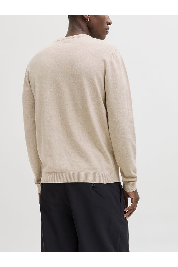 JJEBASIC KNIT CREW NECK NOOS - ΜΠΕΖ