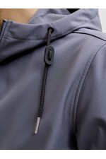JJEBASIC SOFTSHELL HOOD NOOS - ΓΚΡΙ