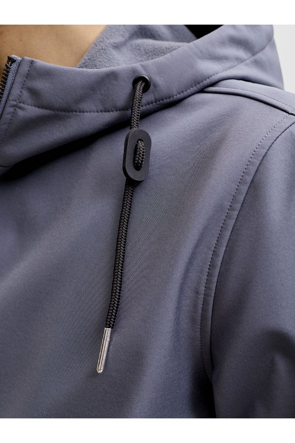 JJEBASIC SOFTSHELL HOOD NOOS - ΓΚΡΙ
