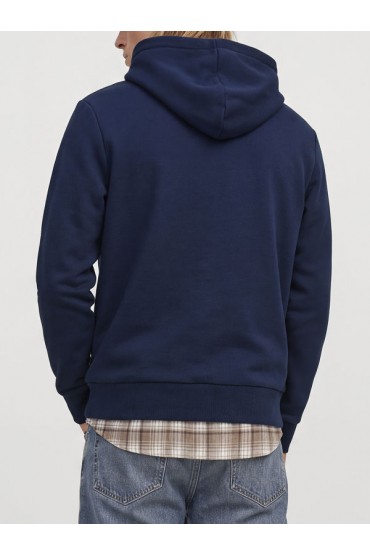 JPRBLUMASON TEDDY SWEAT ZIP LN - ΜΠΛΕ