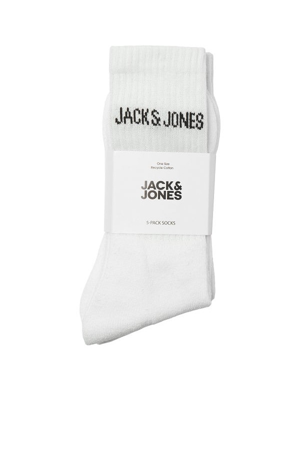 JACREGEN TENNIS SOCK 5 PACK NOOS - ΛΕΥΚΟ