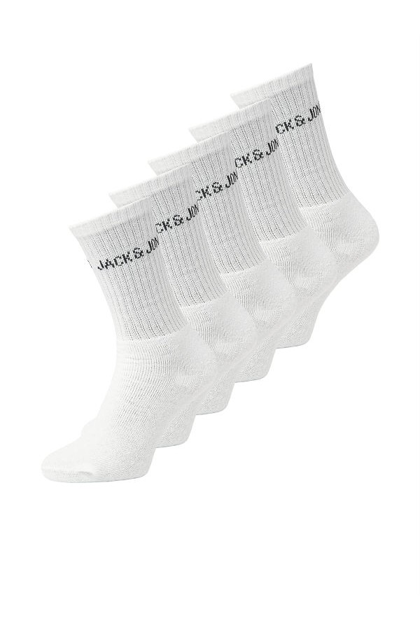 JACREGEN TENNIS SOCK 5 PACK NOOS - ΛΕΥΚΟ