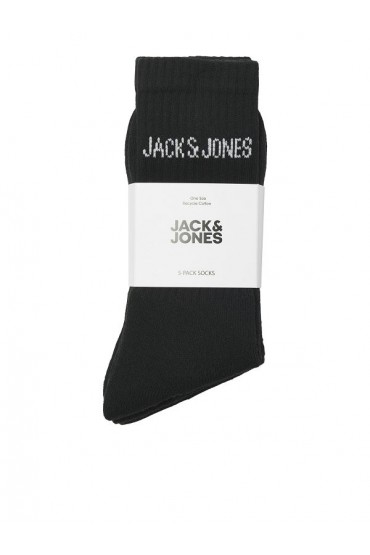 JACREGEN TENNIS SOCK 5 PACK NOOS - ΜΑΥΡΟ
