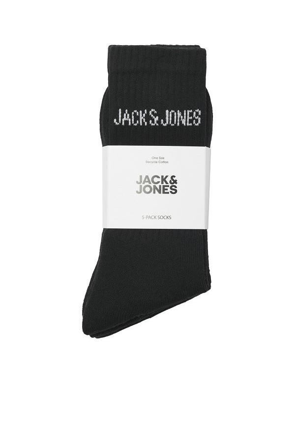 JACREGEN TENNIS SOCK 5 PACK NOOS - ΜΑΥΡΟ