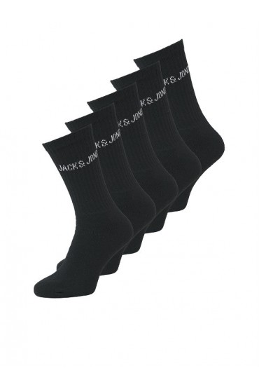 JACREGEN TENNIS SOCK 5 PACK NOOS - ΜΑΥΡΟ