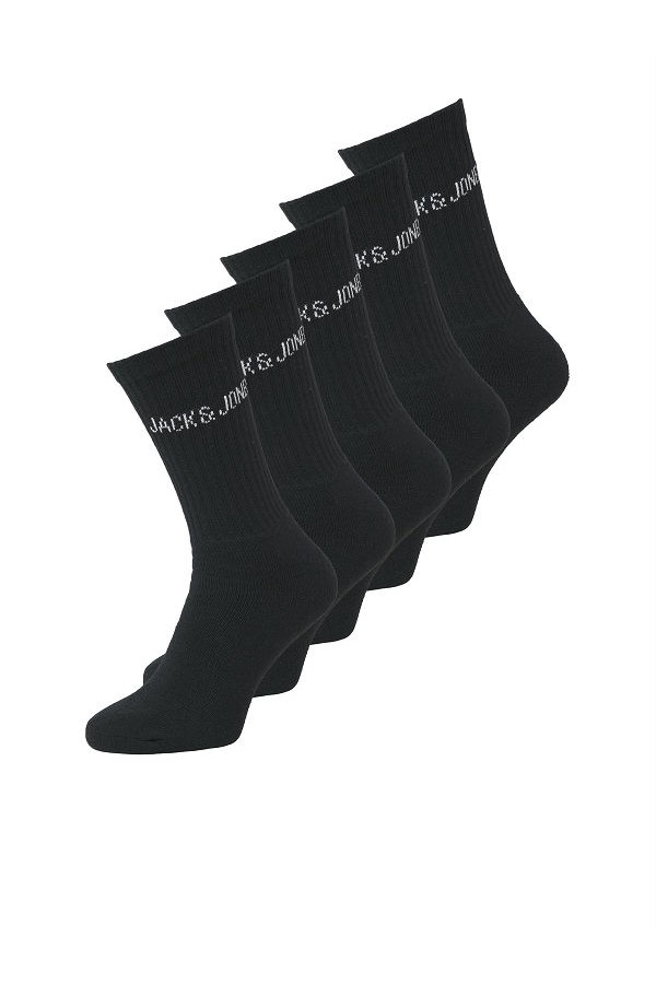 JACREGEN TENNIS SOCK 5 PACK NOOS - ΜΑΥΡΟ