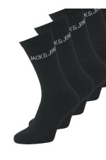 JACREGEN TENNIS SOCK 5 PACK NOOS - ΜΑΥΡΟ