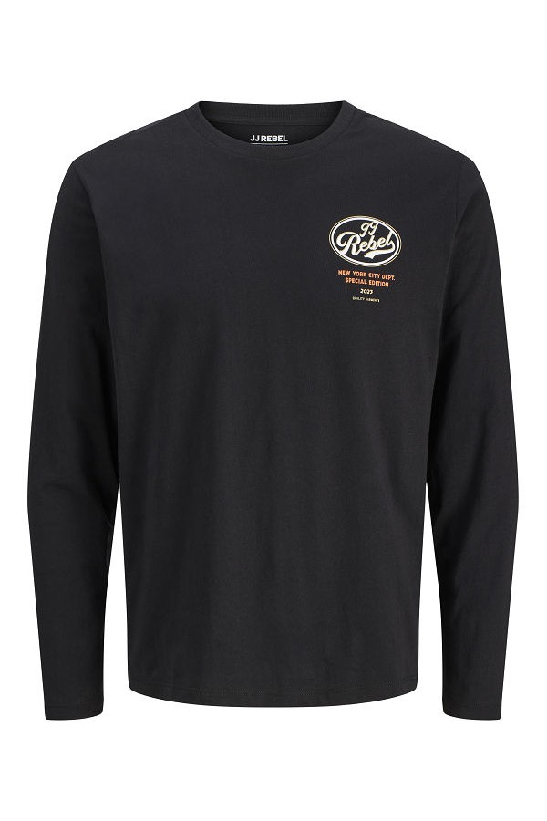 JREBBAKER LS TEE - ΜΑΥΡΟ