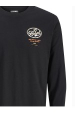 JREBBAKER LS TEE - ΜΑΥΡΟ