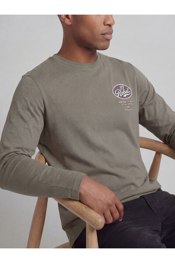 JREBBAKER LS TEE - ΧΑΚΙ