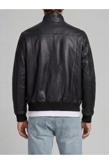 JREBRACEL LEATHER JACKET - ΜΑΥΡΟ