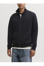JJEBRADLEY SWEAT ZIP HN NOOS - ΜΑΥΡΟ
