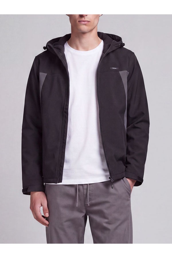 JREBCOAST LIGHT PADDED JACKET - ΜΑΥΡΟ